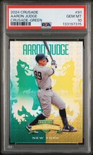 Aaron Judge 2024 Panini Crusade #91 Green /250 PSA 10