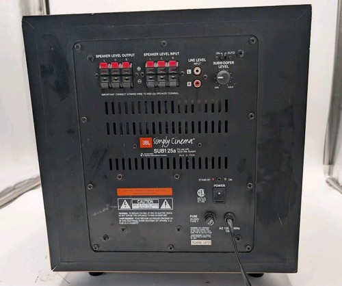 JBL SUB125a Subwoofer Simply Cinema Heimkino Bass Audio Sub SCS25a - LESEN - Bild 9 von 12