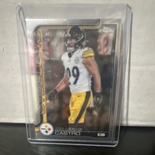 Topps 2024 Chrome Sebastian Castro #370 Pittsburgh Steelers Rookie NFL Card