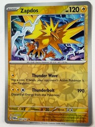 Zapdos 065/167 Twilight Masquerade Reverse Holo Rare