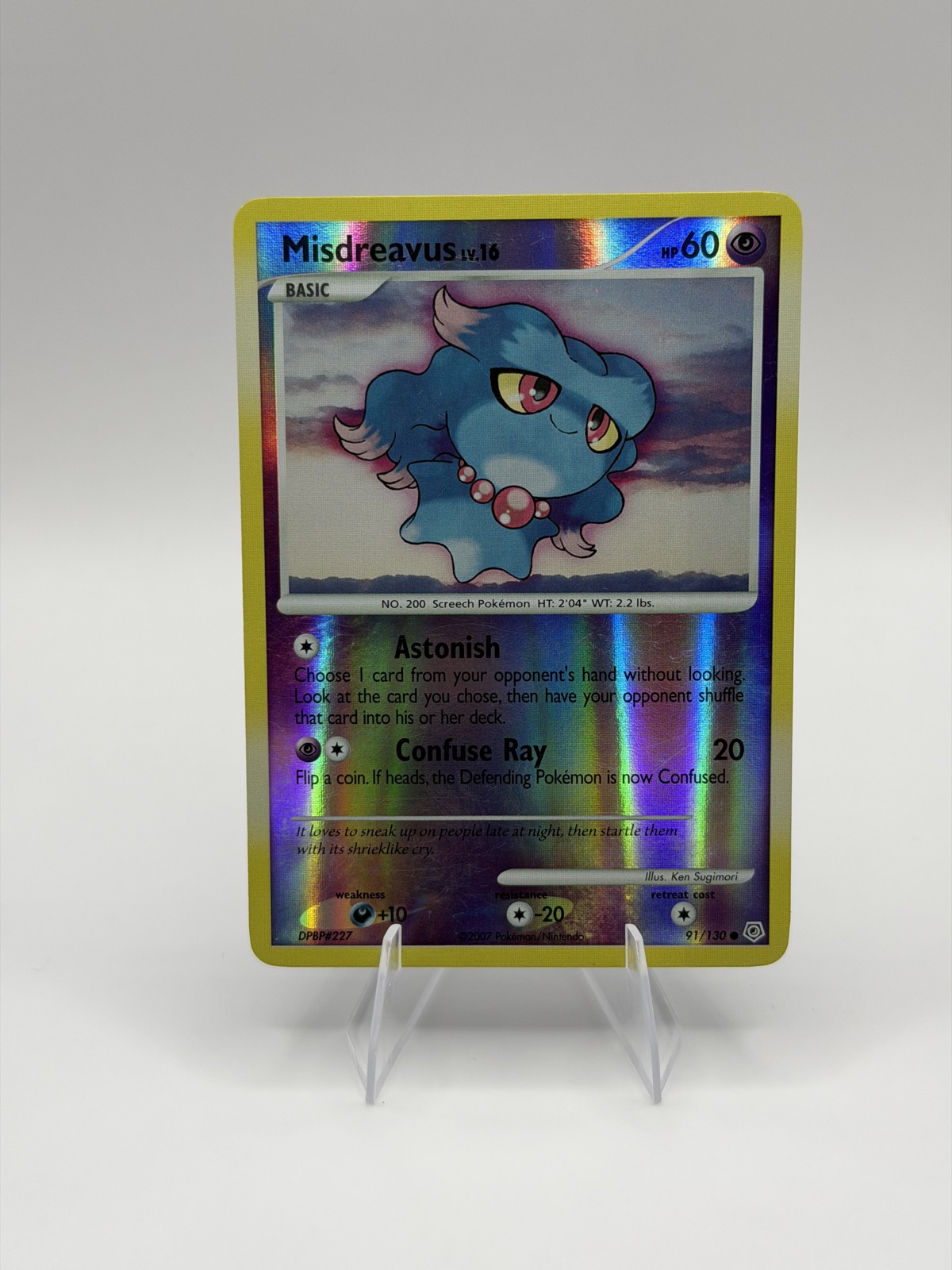 Misdreavus 91/130 Diamond and Pearl Reverse Holo - Pokemon TCG