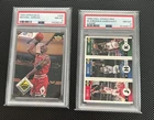 Michael Jordan 2 Card PSA 8 Graded Lot 1993 Upper Deck 1996 Choice Mini MJ 🔥