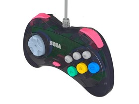 Official Sega Saturn USB Controller Pad (Model 2) for Sega Genesis Mini, PS3,...
