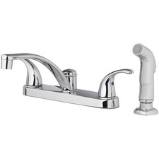 OAKBROOK COLLECTION Essentials Chrome 2-Handle Kitchen Faucet w/ Side Sprayer