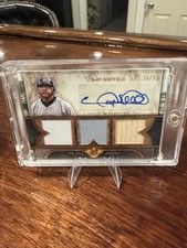 Gary Sheffield Triple Relic /50 2025 Topps Museum Collection Yankees Game Used 