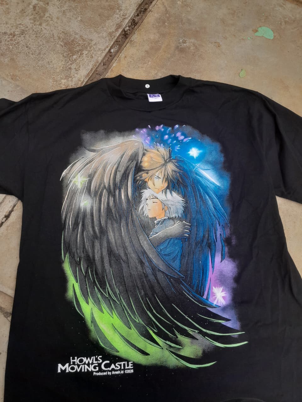 Anime Tshirt Ghibli Howl Moving Castle