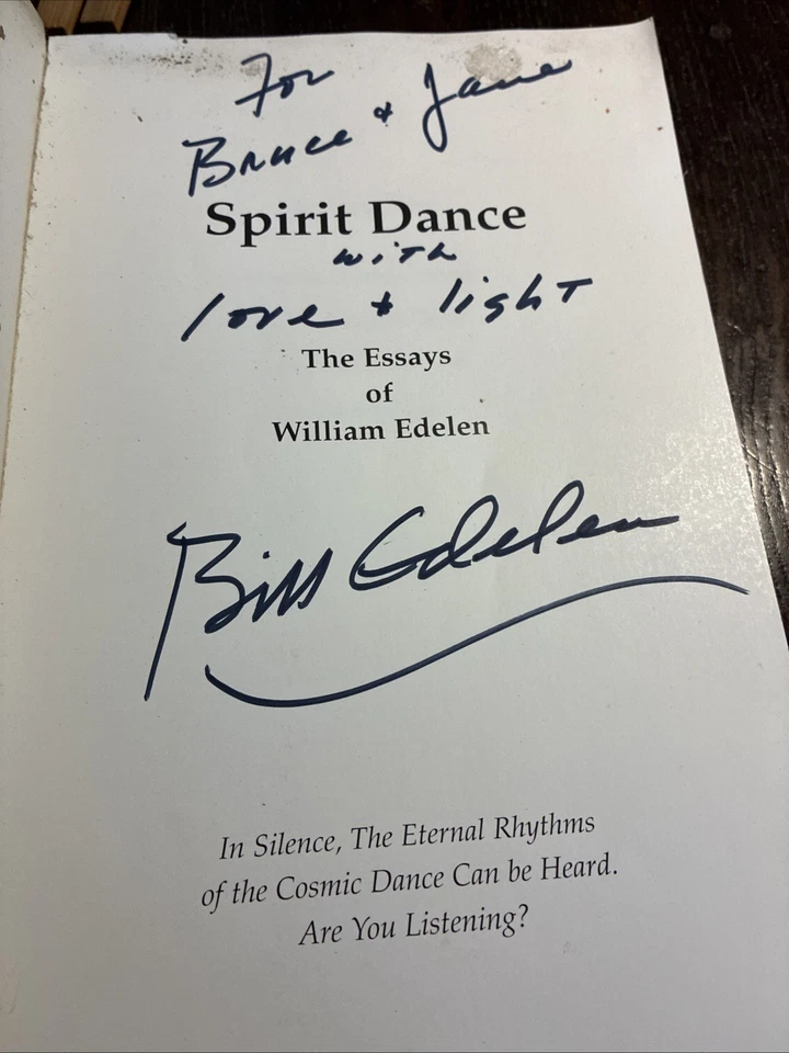 SPIRIT DANCE ESSAYS William Edelen SIGNED 1998 PB Comparative Religion - Image 2 of 4