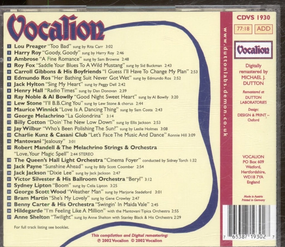 Various Artists Nostalgia Highlights CD UK Vocalion 2002 CDVS1930 - Image 2 of 3