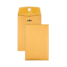 Office Depot Brand 6-1/2" x 9-1/2" Manila Envelopes, Clasp Closure, Brown Kraft