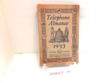 Vintage 1933 Telephone Almanac American Telephone and Telegraph Co Bell System