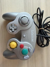 OEM Nintendo GameCube Controller Authentic Tested Tight Stick Clean Silver GC
