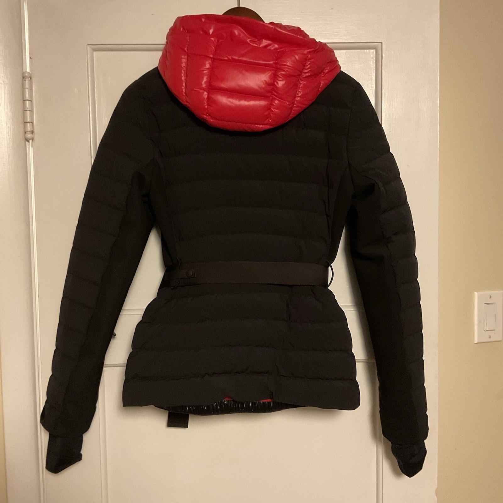 NWT Moncler Grenoble Bruche Giubbotto Belted Utility Jacket Black Size 1 Small image 2