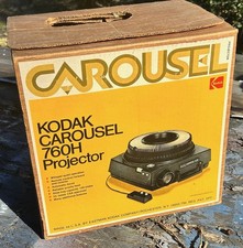 Kodak Carousel 760H Projector Box and Qty 1 Slide Tray - BOX and TRAY ONLY