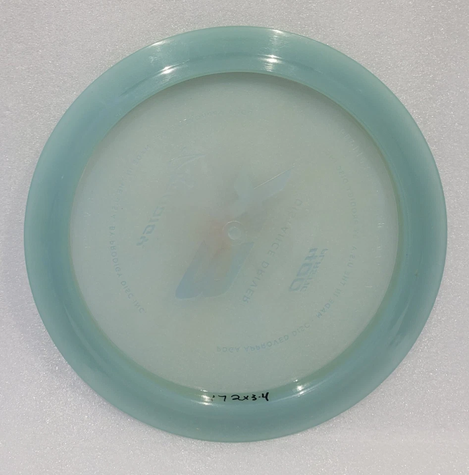 Prodigy Discs X-3 400 Plastic Disc Golf Distance Driver Lt Gray Translucent 172G - Image 2 of 2
