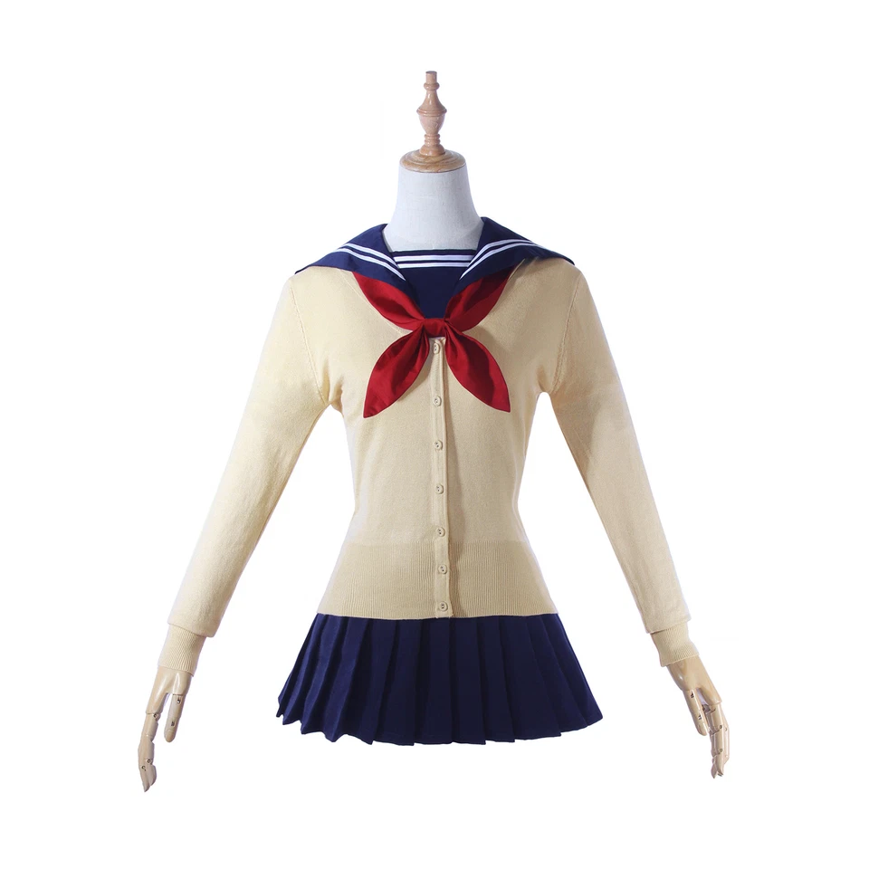 My Hero Academia Himiko Toga Cosplay Disfraz Peluca JK Uniforme Conjunto Completo Foto 3 de 4