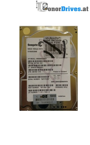 Seagate  ST9500530NS- 500 GB - SATA  - 9FY156-784 - PCB 100560486 Rev B*