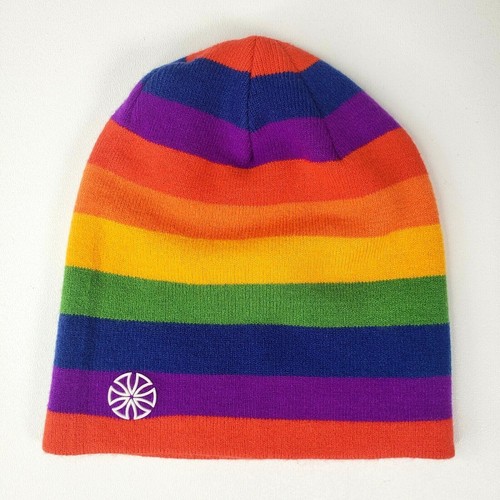 SNSUSK Rainbow Stripe Beanie Skull Cap 