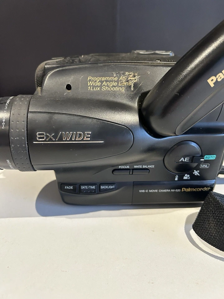 Panasonic NV-RX30 VHS-C Camcorder 8x Wide Zoom Vtg Video Camera Spares Repairs - Image 2 of 4