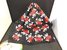 PIRATES &BUCANEERS &CROSSBONES Argh ~ BANDANA, HEADTIE, HANDKERCHIEF  20" SQUARE
