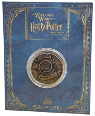 コレクション Harry Potter Movie Coins Universal Studios Harry Potter Hogsmilade Reparo Spell Marker New