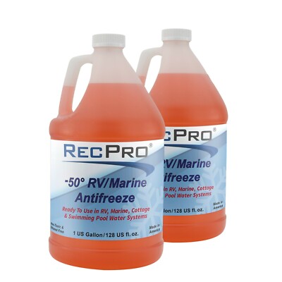 RecPro RV Antifreeze   Non-Toxic Potable Water Formula, -50°F Protection