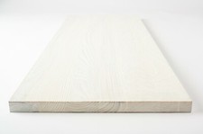 Regalbrett Wandregal Küchenregal Esche Select Natur 20mm gebürstet gekalt weiß