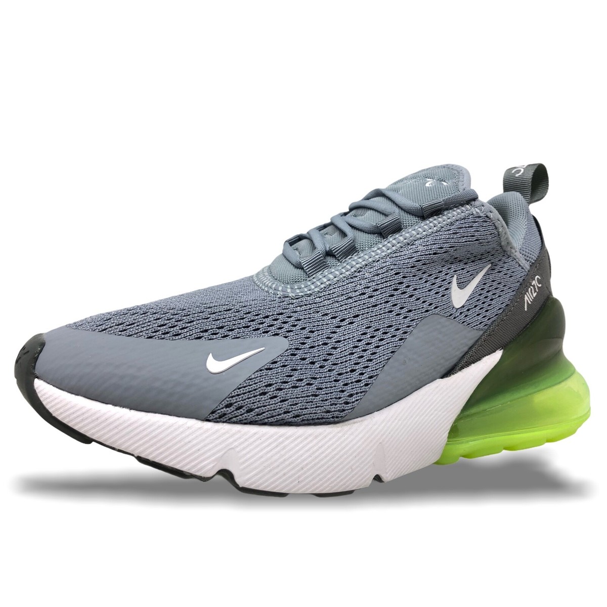 Womens Air Max 270 Running/Lifestyle Shoes Size Obsidian  Mist/White-Lime NEW