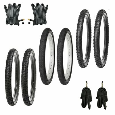 2x Fahrradreifen 12-14-16-18-20-24 Zoll Reifen Set | Schläuche auswählbar AV DV