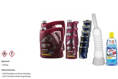 11L MANNOL Motoröl SAE 0W-40 LEGEND+ESTER inkl. Additiv Auslaufschlauch