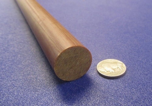 Phenolische Micarta LE Leinenstangen 1,00"" Durchmesser x 12"" lang - Bild 3 von 11