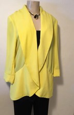 Soft Surroundings Jacket S Unconstructed Bright Yellow EUC