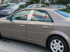 For 2003-2007 Cadillac Cts Stainless Steel 6pc Chrome Pillar Post Trim Overlay