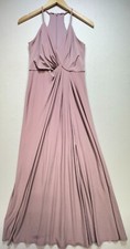 DB Studio Womens Maxi Dress Sleeveless Sz 6 Pink Bridesmaid Wedding Formal