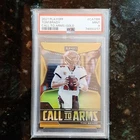Low Pop 2021 Playoff Tom Brady Call To Arms Gold Prizm  7/10   PSA 9 Mint