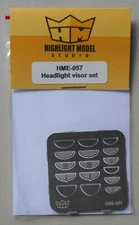 HEADLIGHT VISOR SET 1:24 1:25 HIGHLIGHT MODEL CAR MODEL PART 57