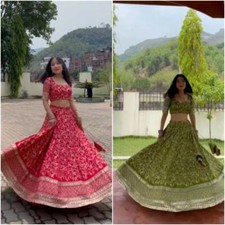 Designer lehenga choli Indian Bollywood wedding party Pakistani wear readymade