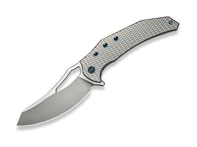 WE Knife Epaulette M390 Diamond Patterned Ti Taschenmesser Frame Lock  01WE1453
