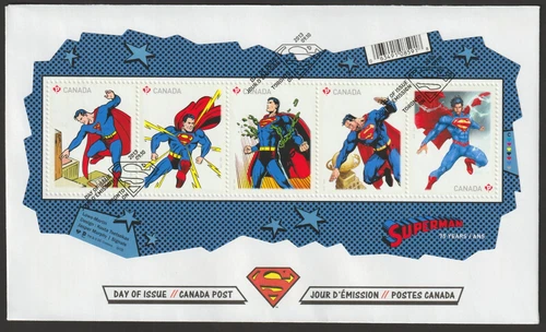 Canada #2677, Superman, 75th anniversary, S/S Official First Day Cover, FDC 2013