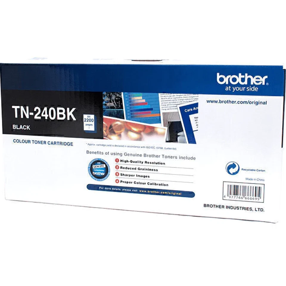 NEW Brother TN-240BK Toner Ink Cartridge Black TN240 Genuine Original
