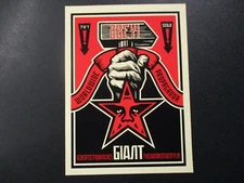SHEPARD FAIREY Obey Giant Sticker 6.5" HAMMER 30th Anniversry poster print 238 E