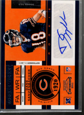 B3555- 2011 Playoff Contenders #125 Dane Sanzenbacher RC Auto - (Rookie Card)