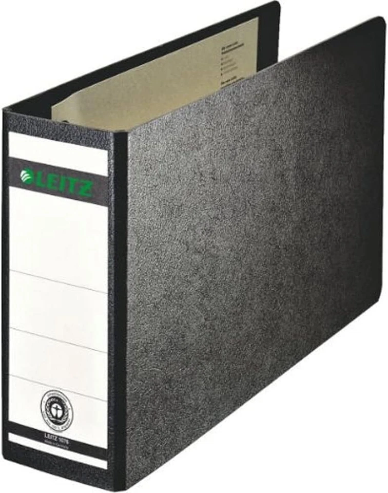 Leitz Qualitäts-Ordner 180° A5 quer, Schwarz, 80 mm Rücken 1076-00-00