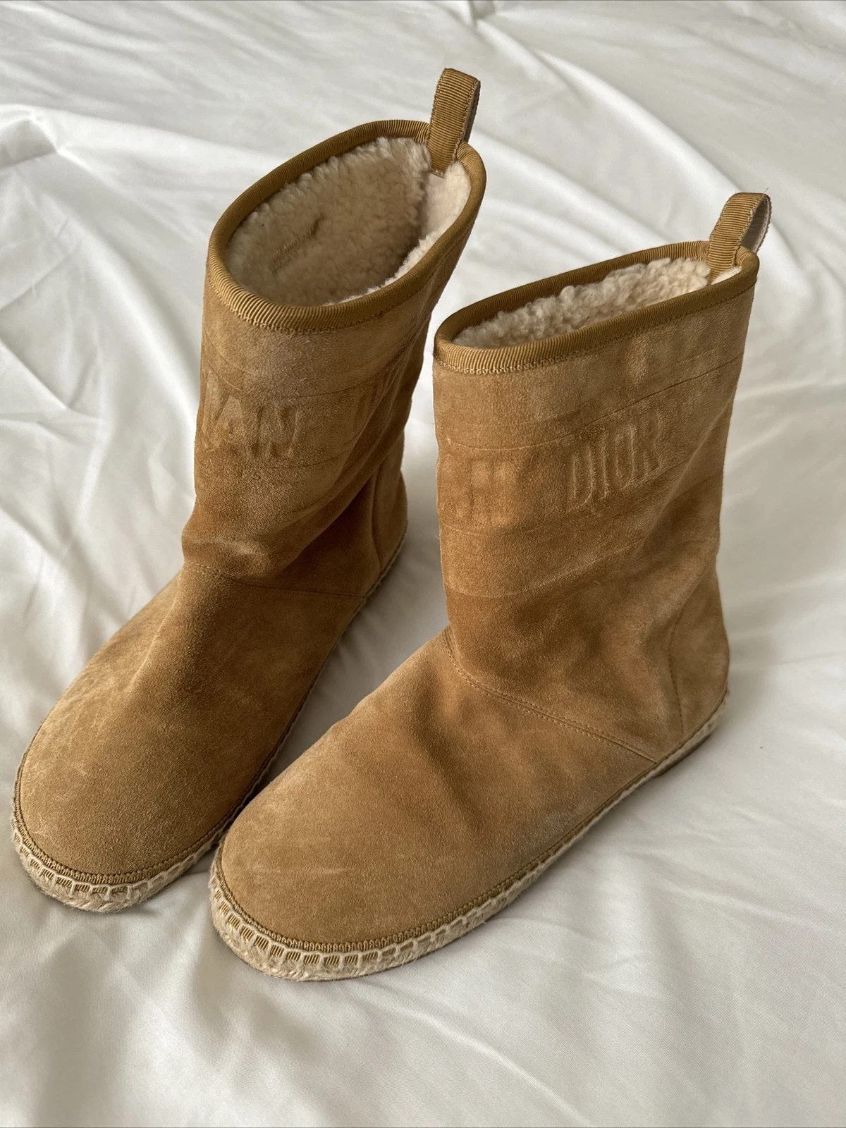Bottes cheville en daim Dior Granville US os 38,5