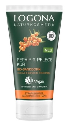 Logona Bio Sanddorn Haarkur 150ml Silikonfrei Feuchtigkeit Glanz