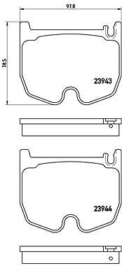 BRAKE PAD SET DISC BRAKE P 50 062 FOR MERCEDES-BENZ M113.990/991/992 5.4L 8cyl - Image 25