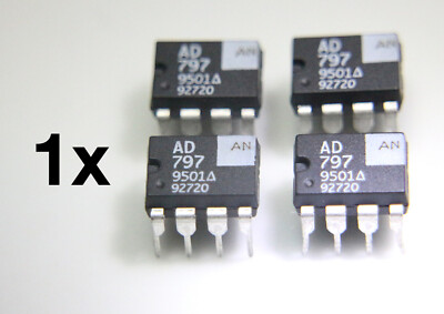 1x AD797 - High Quality Single AUDIO OP-AMP / DIP8 / Original ANALOG DEVICES IC