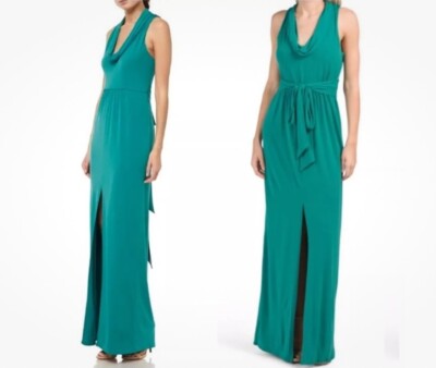 chinese dress ladies HALSTON HERITAGE Magenta Sleeveless Maxi Dress