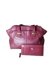 Coach Taylor Alexis Carryall Satchel Purse And Coach Chelsea Wallet Set In...