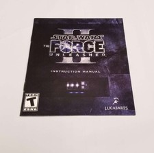 Star Wars The Force Unleashed II Manual Instruction Booklet ONLY  PS3