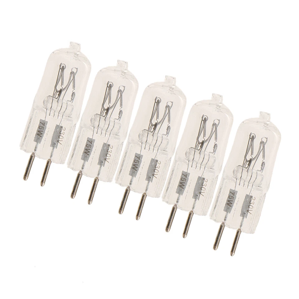 5Pieces Halogen Light Bulb Spotlight Bulb Modeling Light Focus Lamp 75W 230V - Image 2 of 4